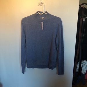 Ocean blue J. Crew cashmere mockneck